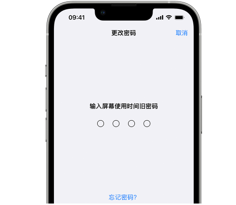 汝州iPhone屏幕维修分享iPhone屏幕使用时间密码忘记了怎么办 