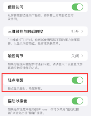 汝州苹果授权维修站分享iPhone轻点无法唤醒怎么办 