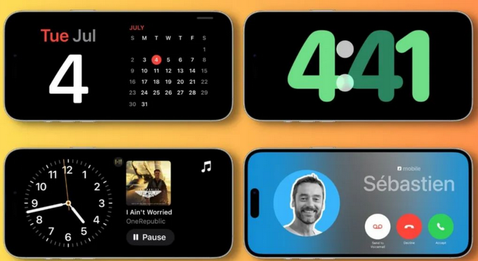 汝州苹果手机维修分享iOS17横屏充电待机显示有什么好处 