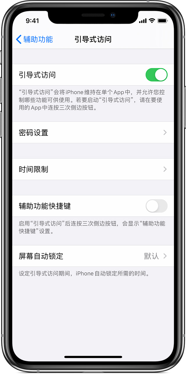 汝州苹果手机维修分享如何在 iPhone 上退出引导式访问 