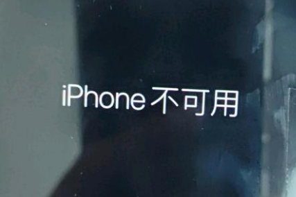 汝州苹果服务网点分享锁屏界面显示“iPhone 不可用”如何解决 